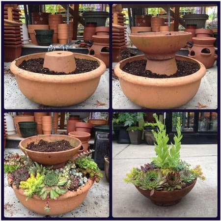 Create Two Level Garden Pots