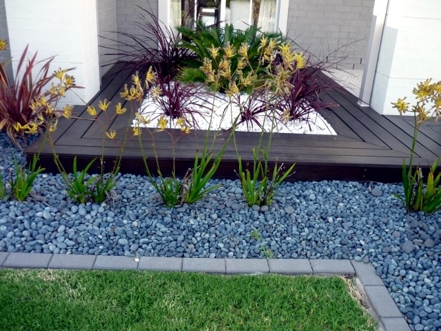 How To Use Stones Pebbles And Rocks In, Small Garden Stones Landscape