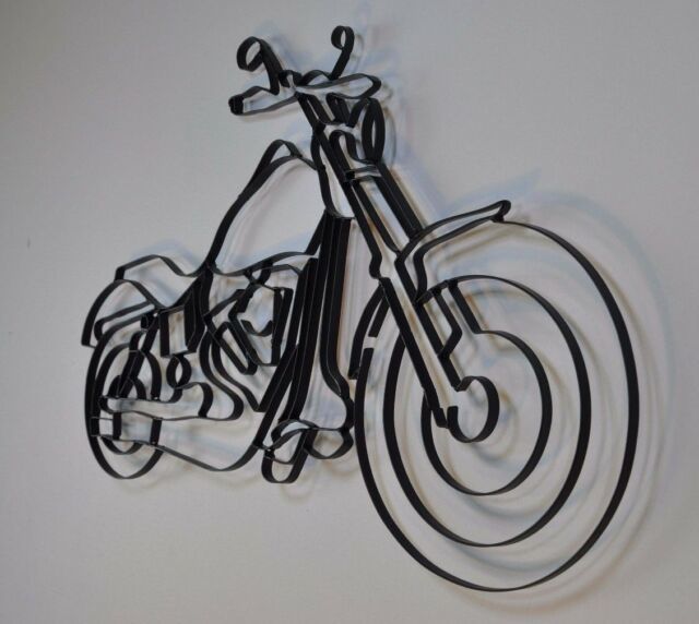 Steel Wall Art Motorbike
